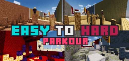 Map Parkour Easy to Hard for minecraft 